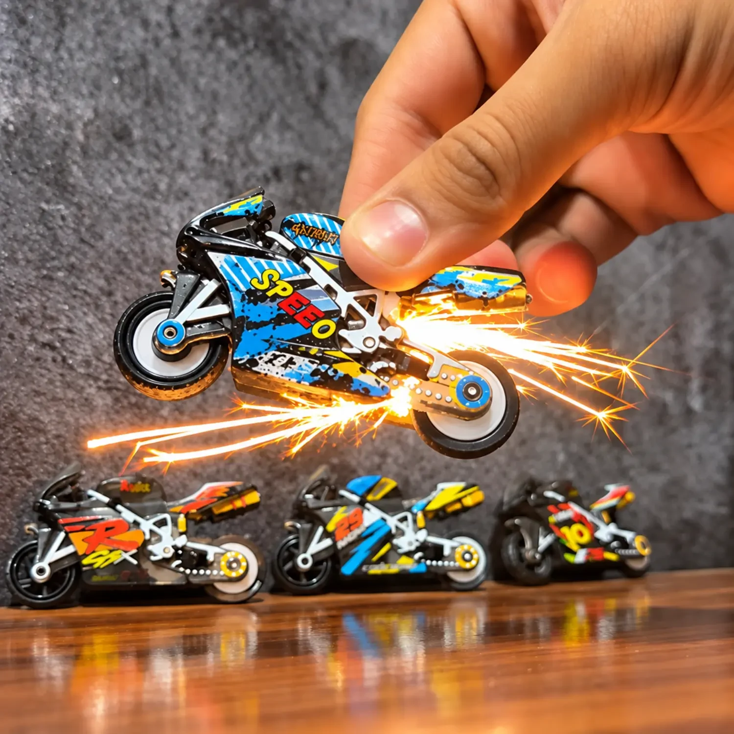 mini sparking bike toy